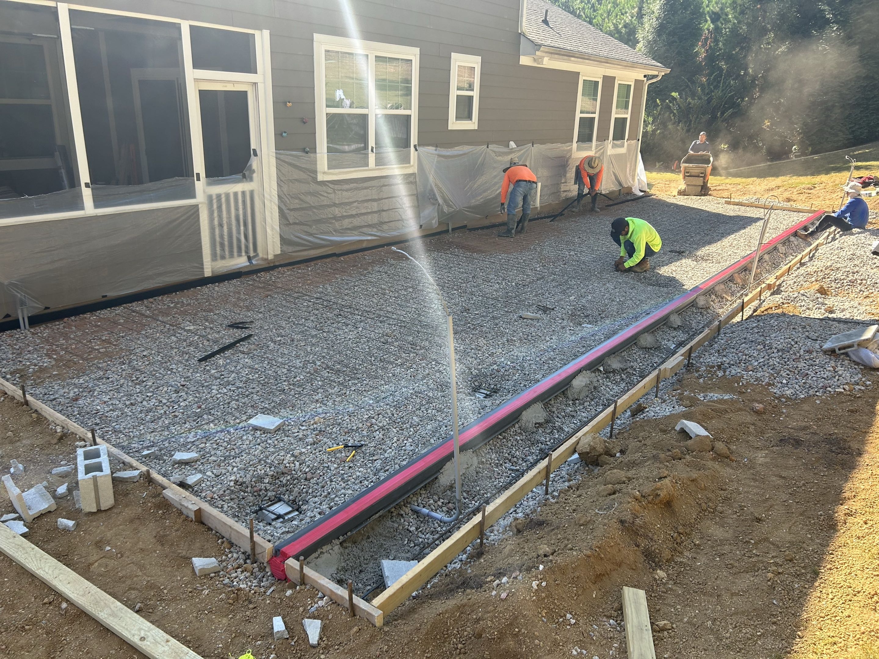 Steel in the Slab — step 07 of a Local Driveway Co project in Charlotte, NC