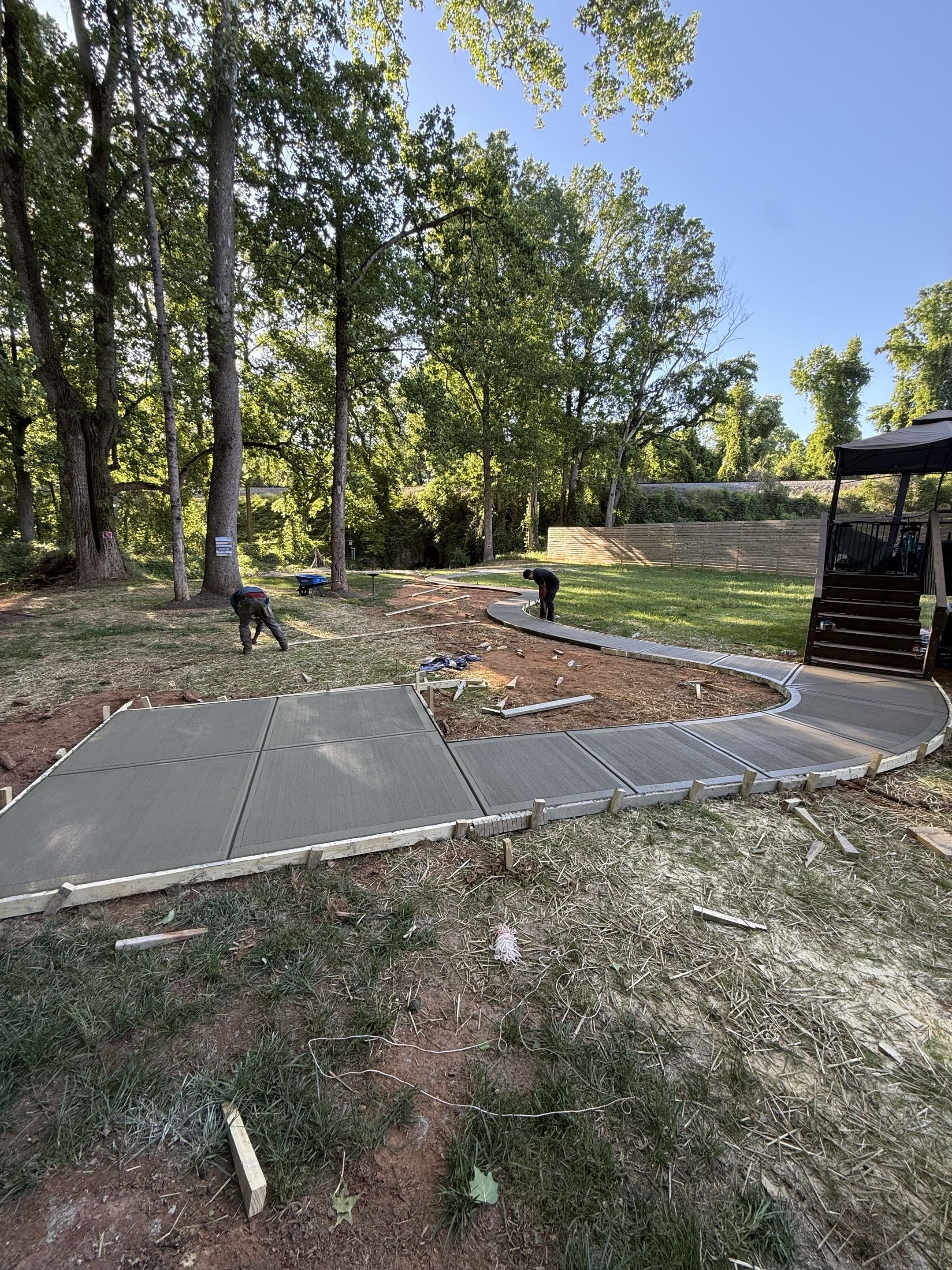 Stripping Forms, Dressing Edges — step 15 of a Local Driveway Co project in Charlotte, NC